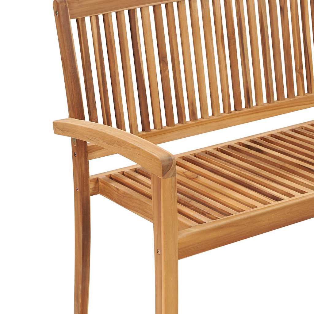 8720286272039_g_en_hd_3 vidaXL Stacking Garden Bench with Cushion 128.5 cm Solid Teak Wood - Image 4