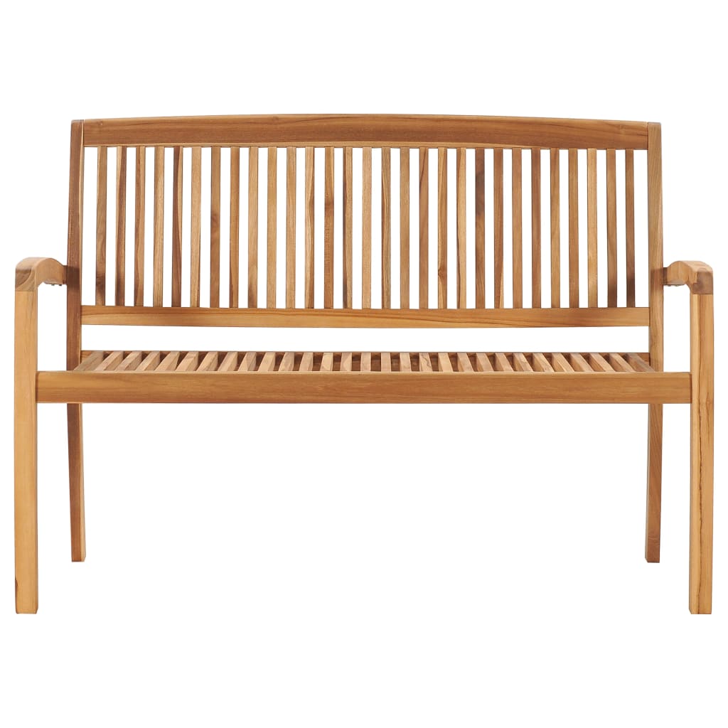 8720286272053_g_en_hd_2 vidaXL Stacking Garden Bench with Cushion 128.5 cm Solid Teak Wood - Image 3