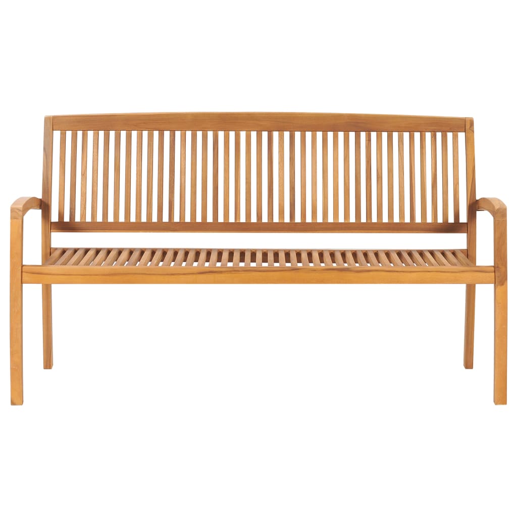 8720286272305_g_en_hd_2 vidaXL Stacking Garden Bench with Cushion 159 cm Solid Teak Wood - Image 3