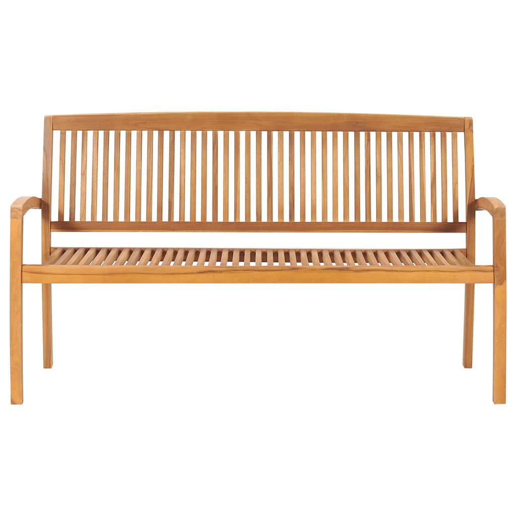 8720286272381_g_en_hd_2 vidaXL Stacking Garden Bench with Cushion 159 cm Solid Teak Wood - Image 3