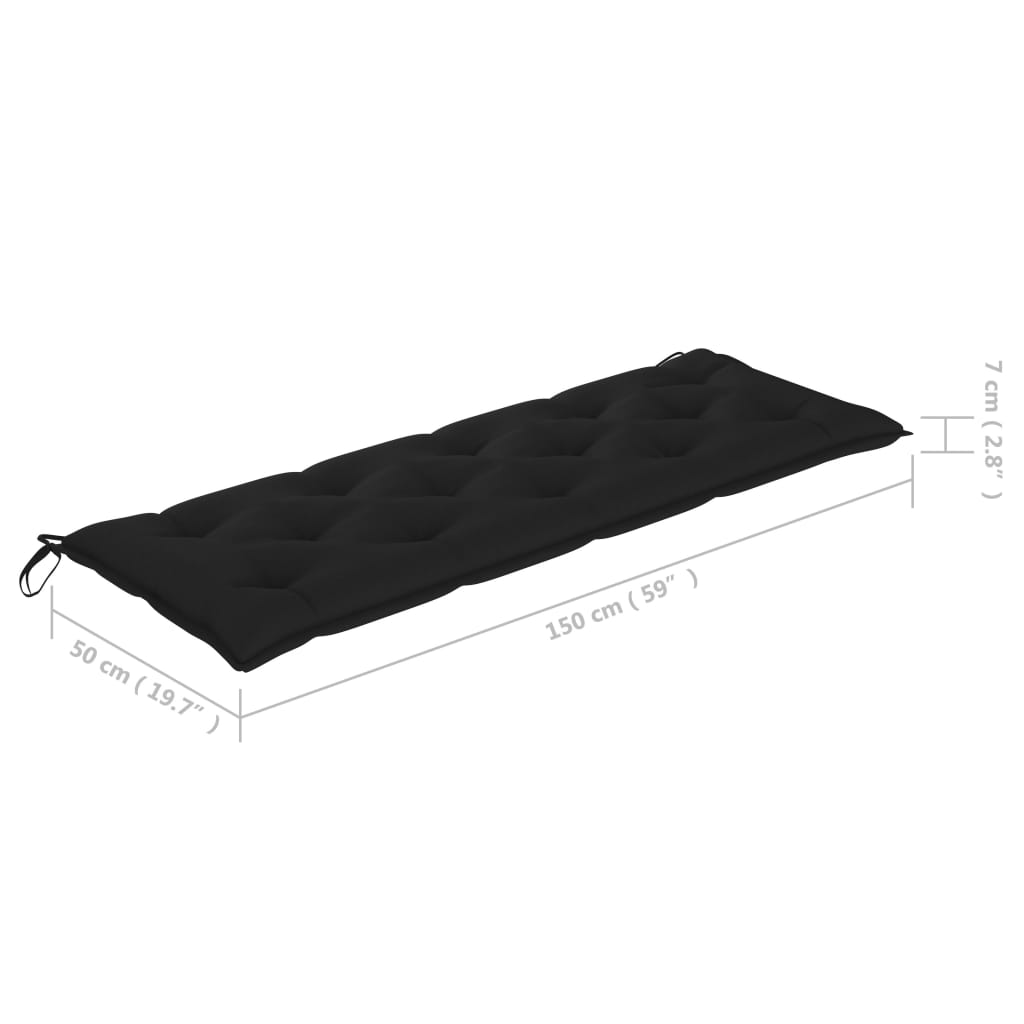 8720286272527_g_en_hd_11 vidaXL Stacking Garden Bench with Cushion 159 cm Solid Teak Wood - Image 12