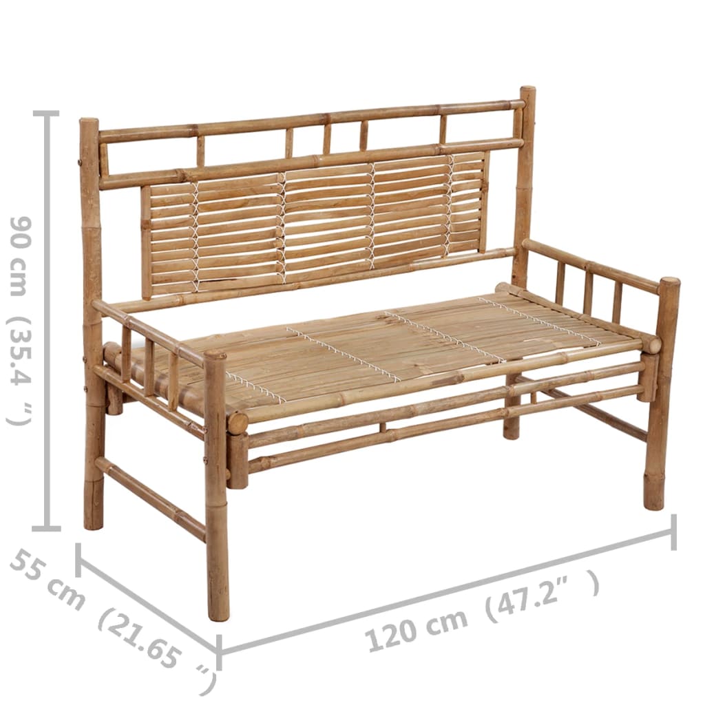 8720286278024_g_en_hd_7 vidaXL Garden Bench with Cushion 120 cm Bamboo - Image 8