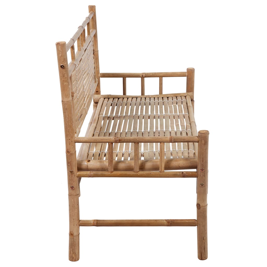 8720286278239_g_en_hd_3 vidaXL Garden Bench with Cushion 120 cm Bamboo - Image 4