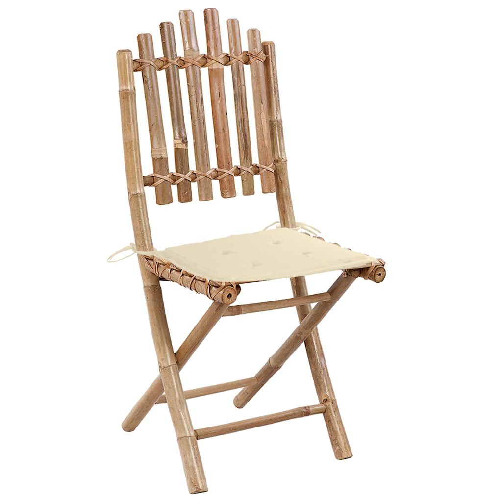 8720286278864_g_en_hd_2 vidaXL 5 Piece Folding Outdoor Dining Set with Cushions Bamboo - Image 3