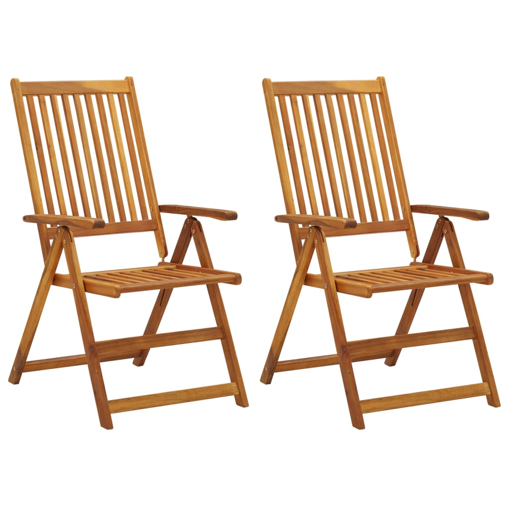 8720286279830_g_en_hd_1 vidaXL Garden Reclining Chairs 2 pcs with Cushions Solid Acacia Wood - Image 2