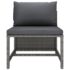 vidaXL 9 Piece Garden Lounge Set with Cushions Poly Rattan Grey - Image 8