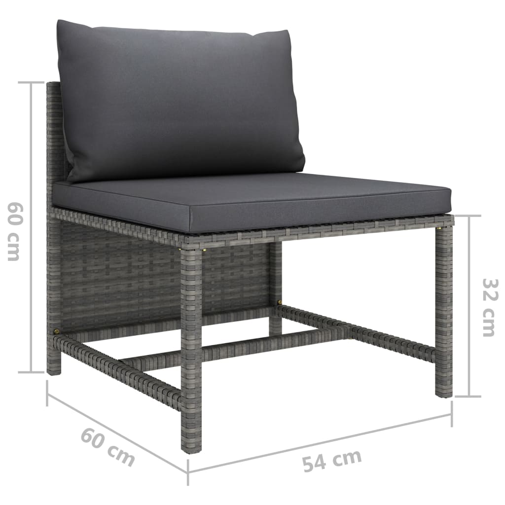 8720286287439_g_en_hd_10 vidaXL 10 Piece Garden Lounge Set with Cushions Poly Rattan Grey - Image 12