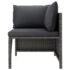 vidaXL 10 Piece Garden Lounge Set with Cushions Poly Rattan Grey - Image 13