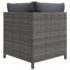 vidaXL 10 Piece Garden Lounge Set with Cushions Poly Rattan Grey - Image 7