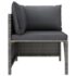 vidaXL 10 Piece Garden Lounge Set with Cushions Poly Rattan Grey - Image 4