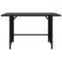 vidaXL 10 Piece Garden Lounge Set with Cushions Poly Rattan Black - Image 4