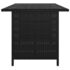 vidaXL 10 Piece Garden Lounge Set with Cushions Poly Rattan Black - Image 5