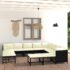vidaXL 12 Piece Garden Lounge Set with Cushions Poly Rattan Black