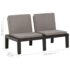 vidaXL 4 Piece Garden Lounge Set with Cushions Plastic Grey - Image 12