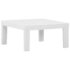 vidaXL 4 Piece Garden Lounge Set with Cushions Plastic White - Image 3