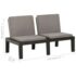 vidaXL 4 Piece Garden Lounge Set with Cushions Plastic Grey - Image 11