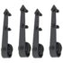 vidaXL Sliding Door Hardware Kits 2 pcs 200 cm Steel Black - Image 5