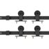 vidaXL Sliding Door Hardware Kits 2 pcs 200 cm Steel Black - Image 2