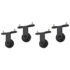 vidaXL Sliding Door Hardware Kits 2 pcs 200 cm Steel Black - Image 5