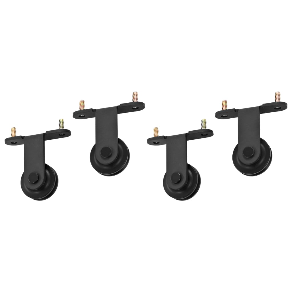 8720286289075_g_en_hd_3 vidaXL Sliding Door Hardware Kits 2 pcs 200 cm Steel Black - Image 5
