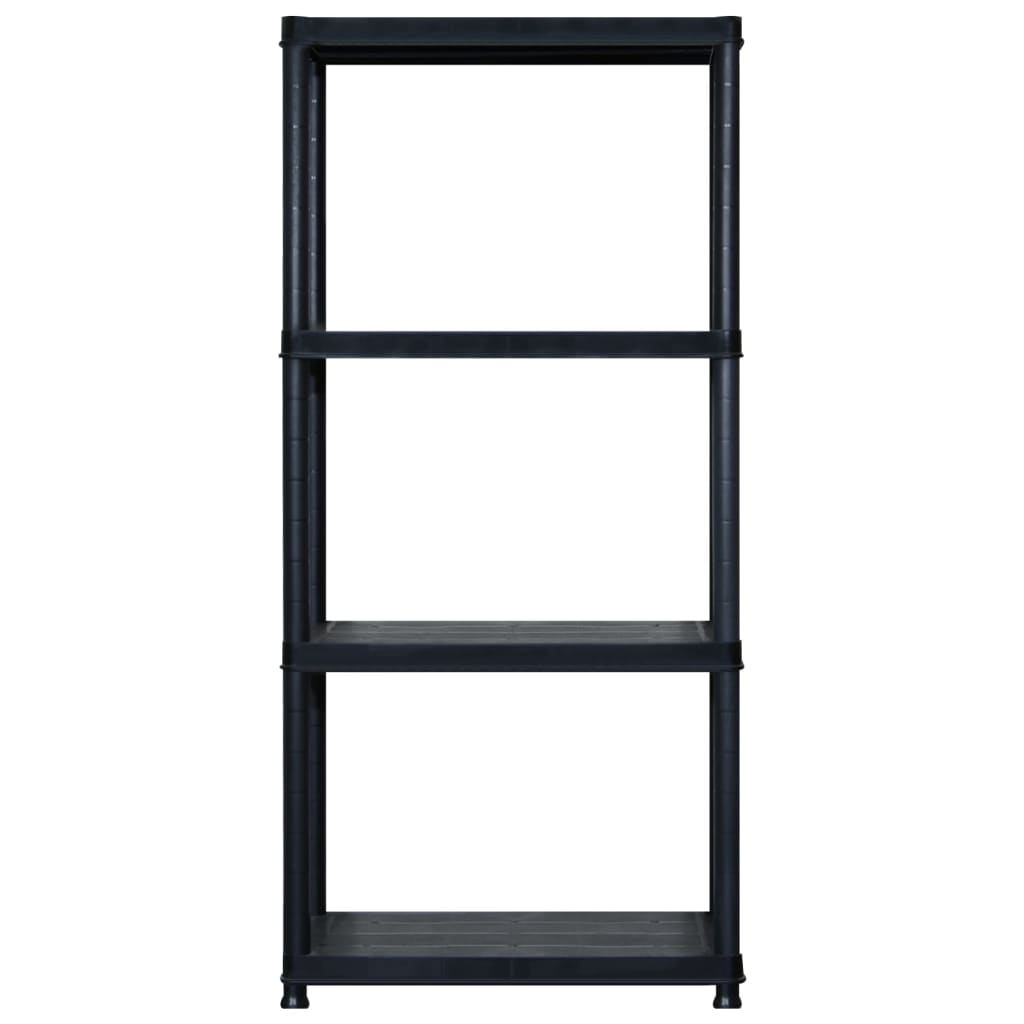 8720286289150_g_en_hd_2 vidaXL Storage Shelf 4-Tier Black 122x30.5x130 cm Plastic - Image 4