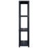 vidaXL Storage Shelf 4-Tier Black 122x30.5x130 cm Plastic - Image 5