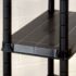 vidaXL Storage Shelf 4-Tier Black 122x30.5x130 cm Plastic - Image 6