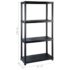 vidaXL Storage Shelf 4-Tier Black 122x30.5x130 cm Plastic - Image 8