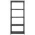 vidaXL Storage Shelf 5-Tier Black 142x38x170 cm Plastic - Image 4