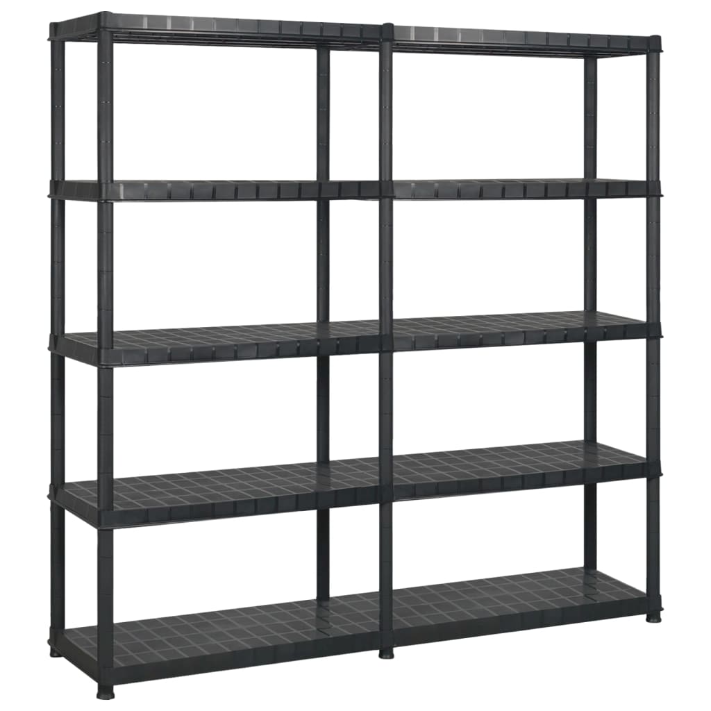 8720286289174_a_en_hd_1 vidaXL Storage Shelf 5-Tier Black 170x40x185 cm Plastic - Image 1