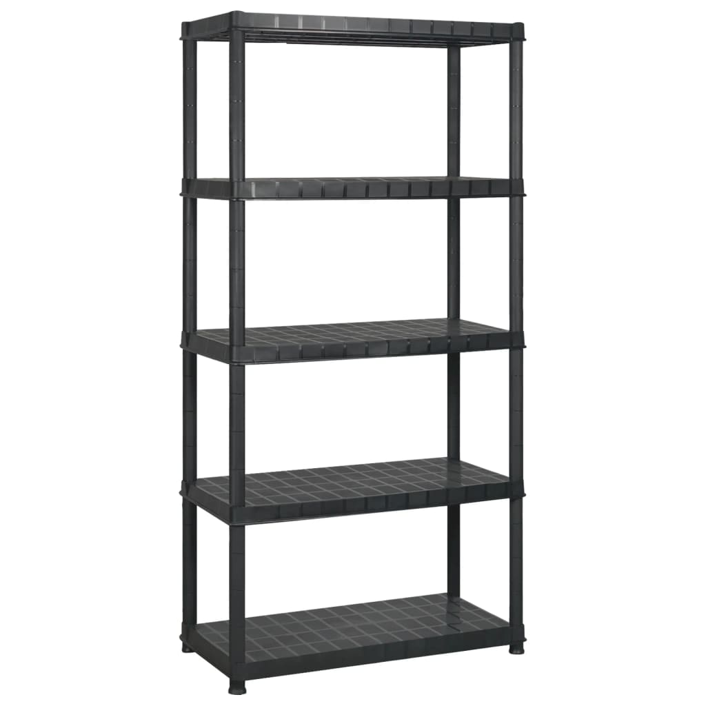 8720286289174_g_en_hd_1 vidaXL Storage Shelf 5-Tier Black 170x40x185 cm Plastic - Image 2