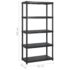 vidaXL Storage Shelf 5-Tier Black 170x40x185 cm Plastic - Image 7