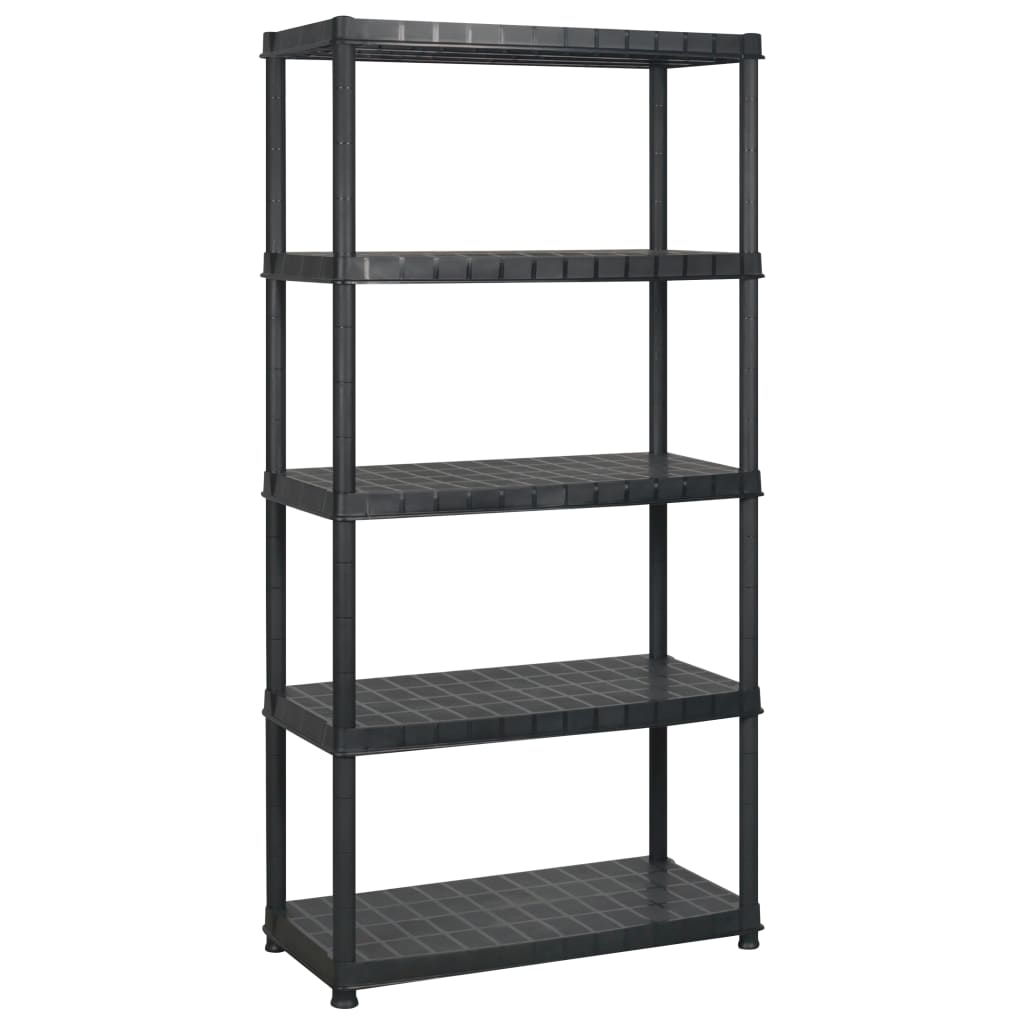 8720286289181_g_en_hd_1 vidaXL Storage Shelf 5-Tier Black 183x45.7x185 cm Plastic - Image 2