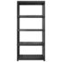 vidaXL Storage Shelf 5-Tier Black 183x45.7x185 cm Plastic - Image 3