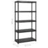 vidaXL Storage Shelf 5-Tier Black 183x45.7x185 cm Plastic - Image 5