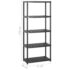 vidaXL Storage Shelf 5-Tier Black 284x38x170 cm Plastic - Image 6