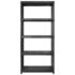 vidaXL Storage Shelf 5-Tier Black 340x40x185 cm Plastic - Image 4
