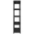 vidaXL Storage Shelf 5-Tier Black 340x40x185 cm Plastic - Image 5