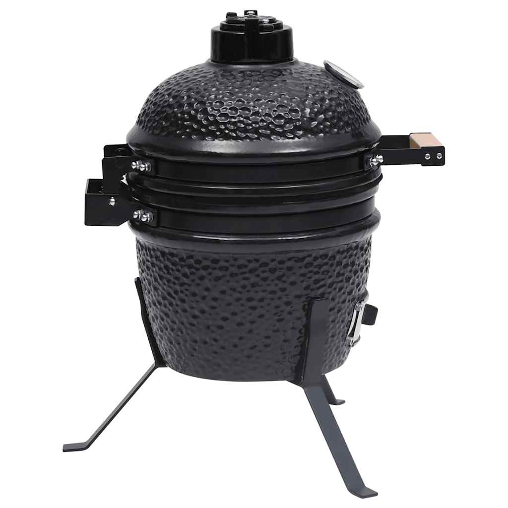 8720286290354_g_en_hd_4 vidaXL 2-in-1 Kamado Barbecue Grill Smoker Ceramic 56 cm Black - Image 5