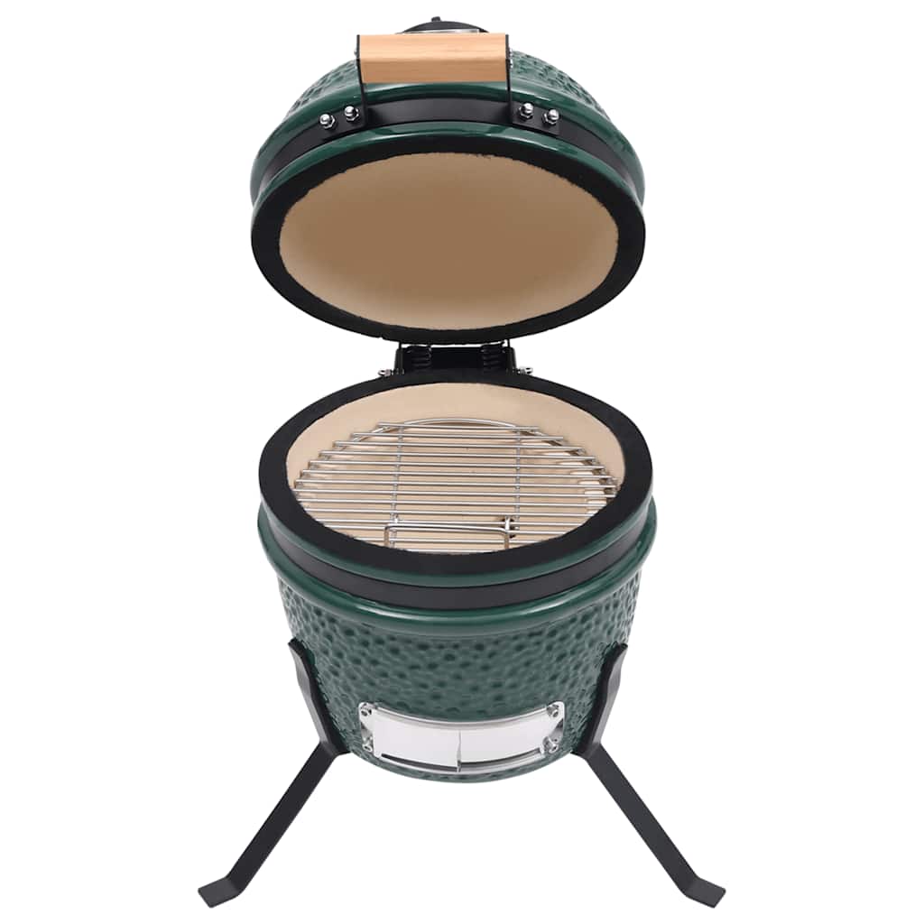 8720286290361_g_en_hd_1 vidaXL 2-in-1 Kamado Barbecue Grill Smoker Ceramic 56 cm Green - Image 2
