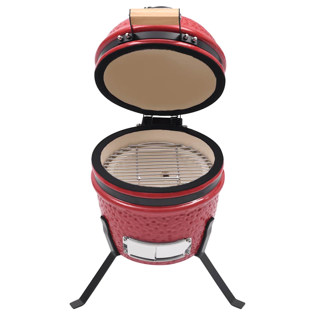 8720286290378_g_en_hd_1 vidaXL 2-in-1 Kamado Barbecue Grill Smoker Ceramic 56 cm Red - Image 2