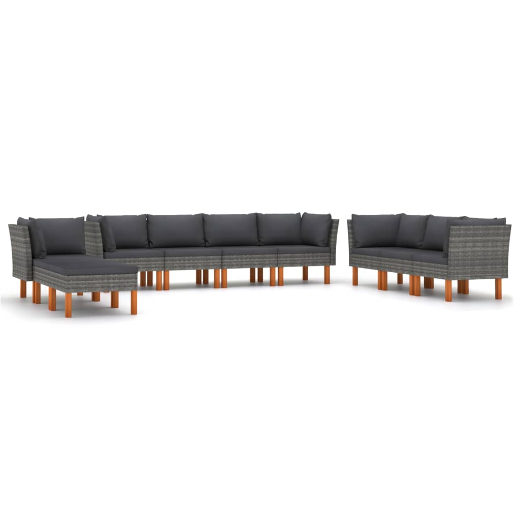 8720286291108_a_en_hd_1 vidaXL 10 Piece Garden Lounge Set with Cushions Poly Rattan Grey - Image 2