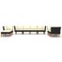 vidaXL 10 Piece Garden Lounge Set with Cushions Poly Rattan Black - Image 3