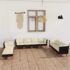 vidaXL 10 Piece Garden Lounge Set with Cushions Poly Rattan Black