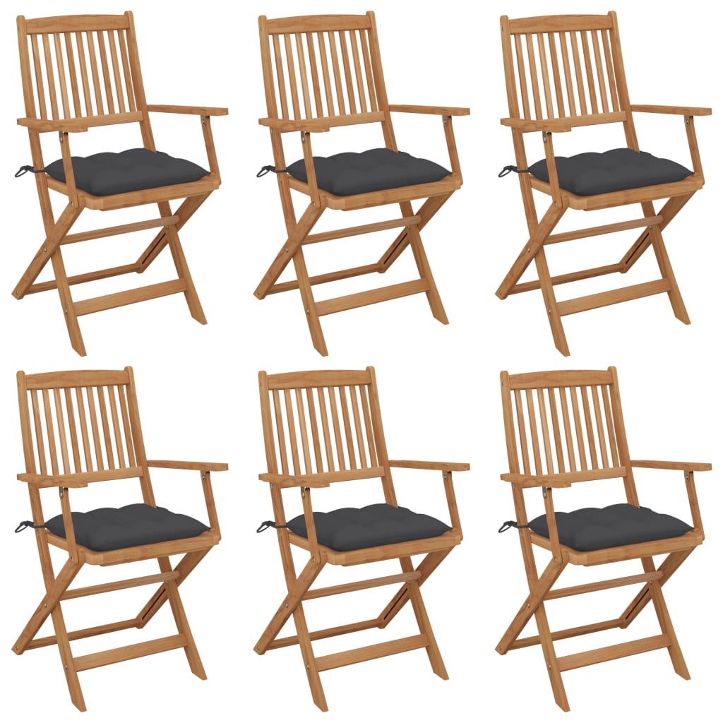 8720286297254_a_en_hd_1 vidaXL Folding Garden Chairs 6 pcs with Cushions Solid Wood Acacia - Image 1