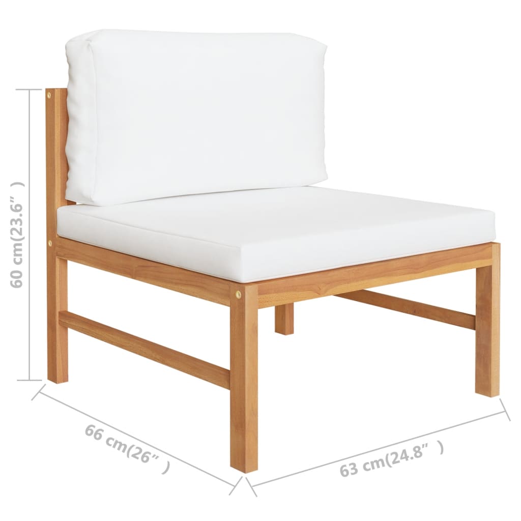 8720286300152_g_en_hd_5 vidaXL 2 Piece Garden Lounge Set with Cream Cushions Teak Wood - Image 6
