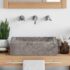vidaXL Sink 45x30x12 cm Marble High Gloss Grey - Image 3