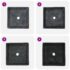 vidaXL Sink Black 40x40x10 cm Marble - Image 6