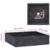 vidaXL Sink Black 40x40x10 cm Marble - Image 7