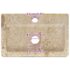 vidaXL Wall-mounted Sink Cream 38x24x6.5 cm Marble - Image 12